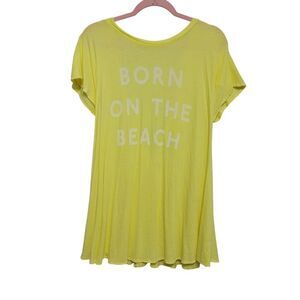 Born on the Beach Open Back Flutter Peplum Beach Top